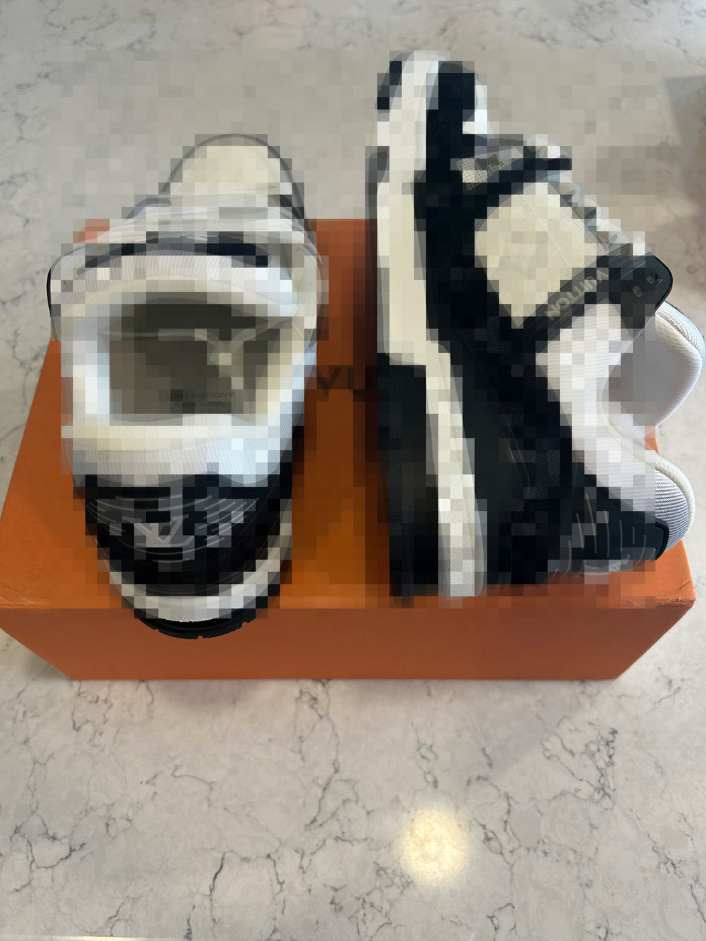 Black and White V Sneakers